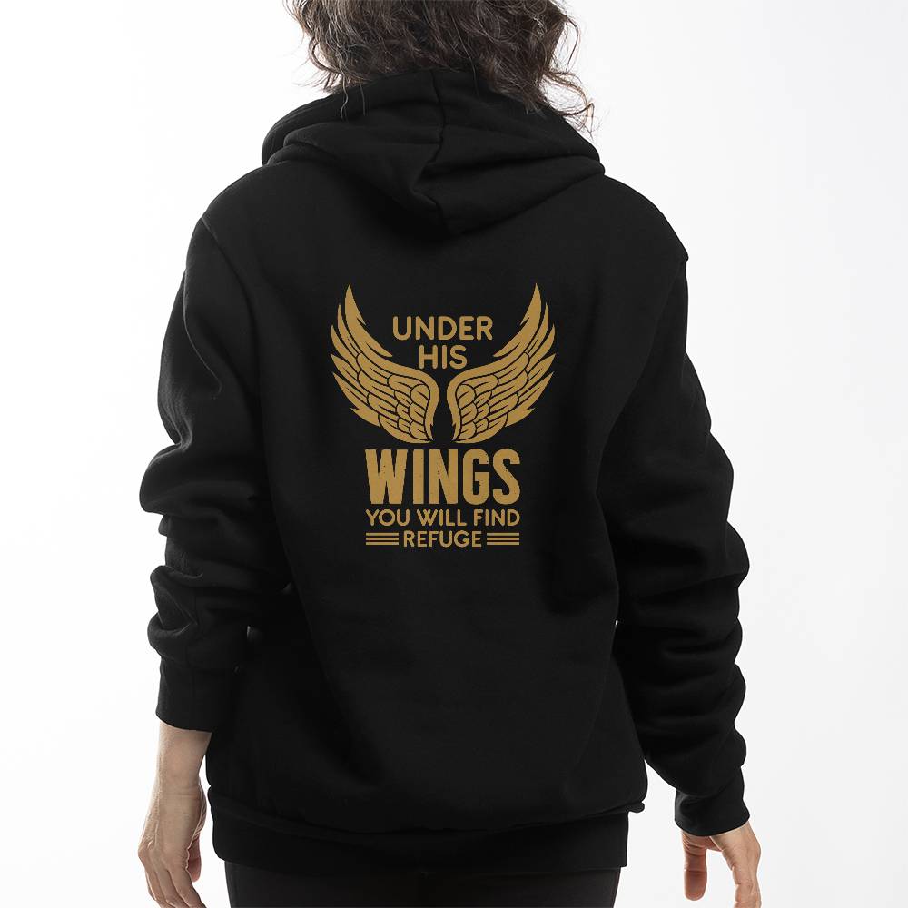 Under His Wings - Pullover Fleece Hoodie