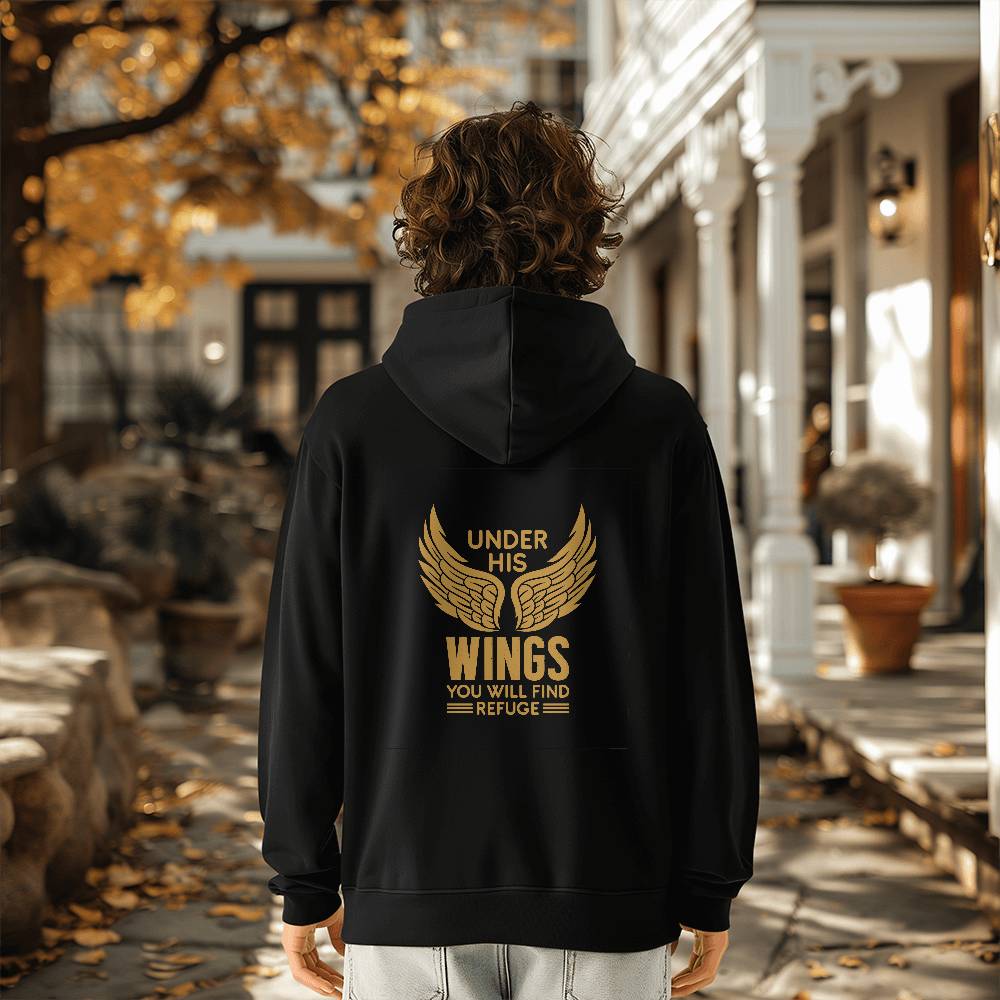 Under His Wings - Pullover Fleece Hoodie