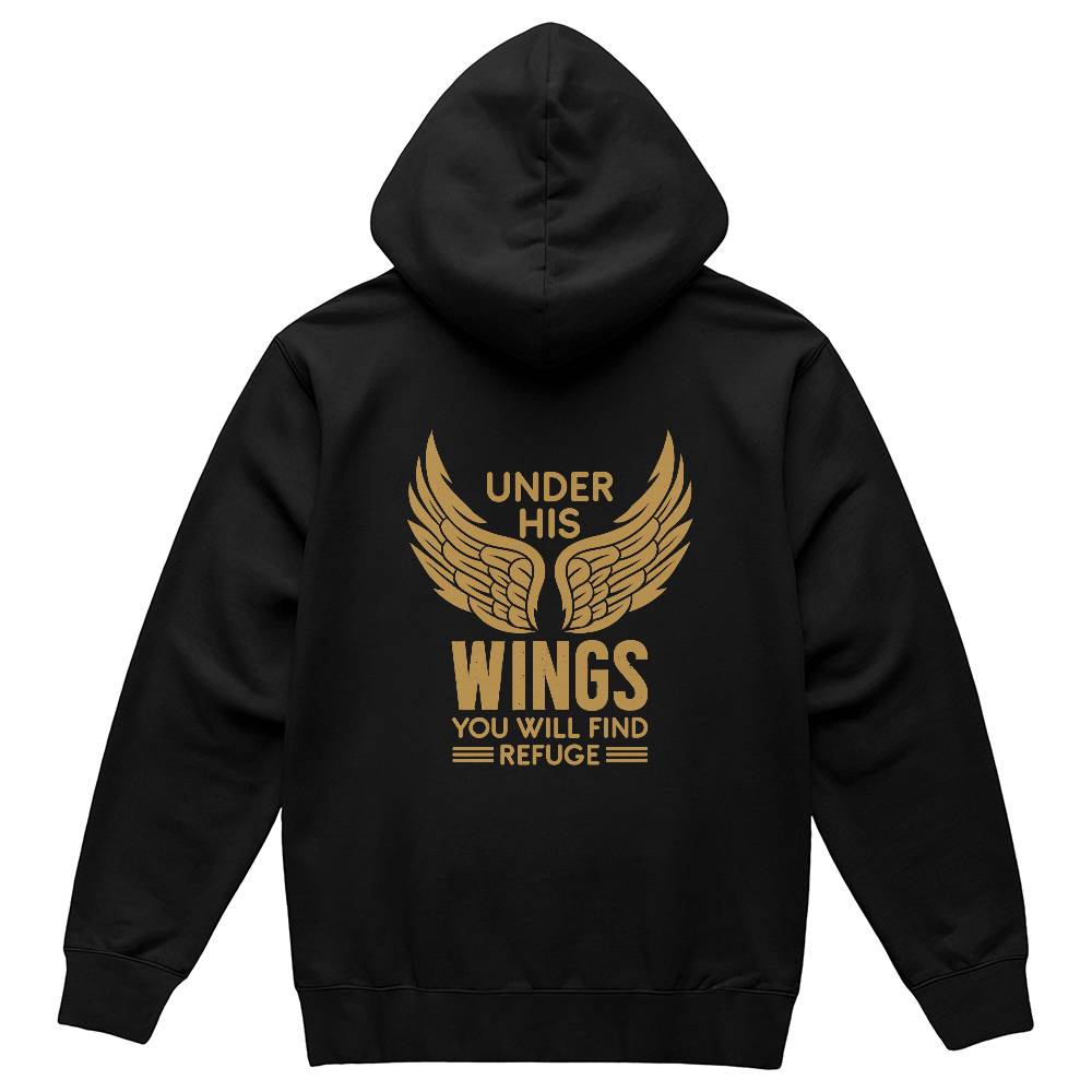 Under His Wings - Pullover Fleece Hoodie