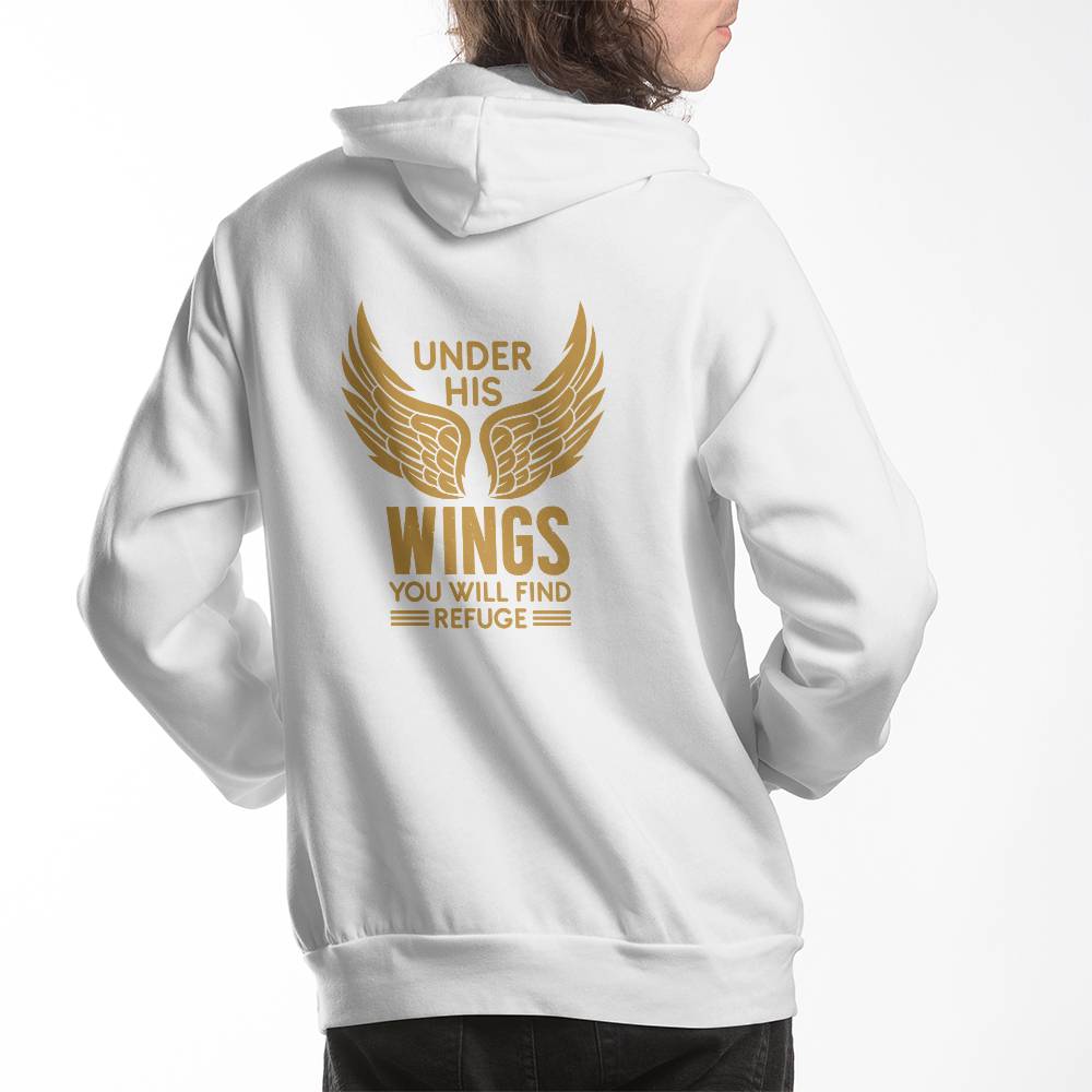 Under His Wings - Pullover Fleece Hoodie