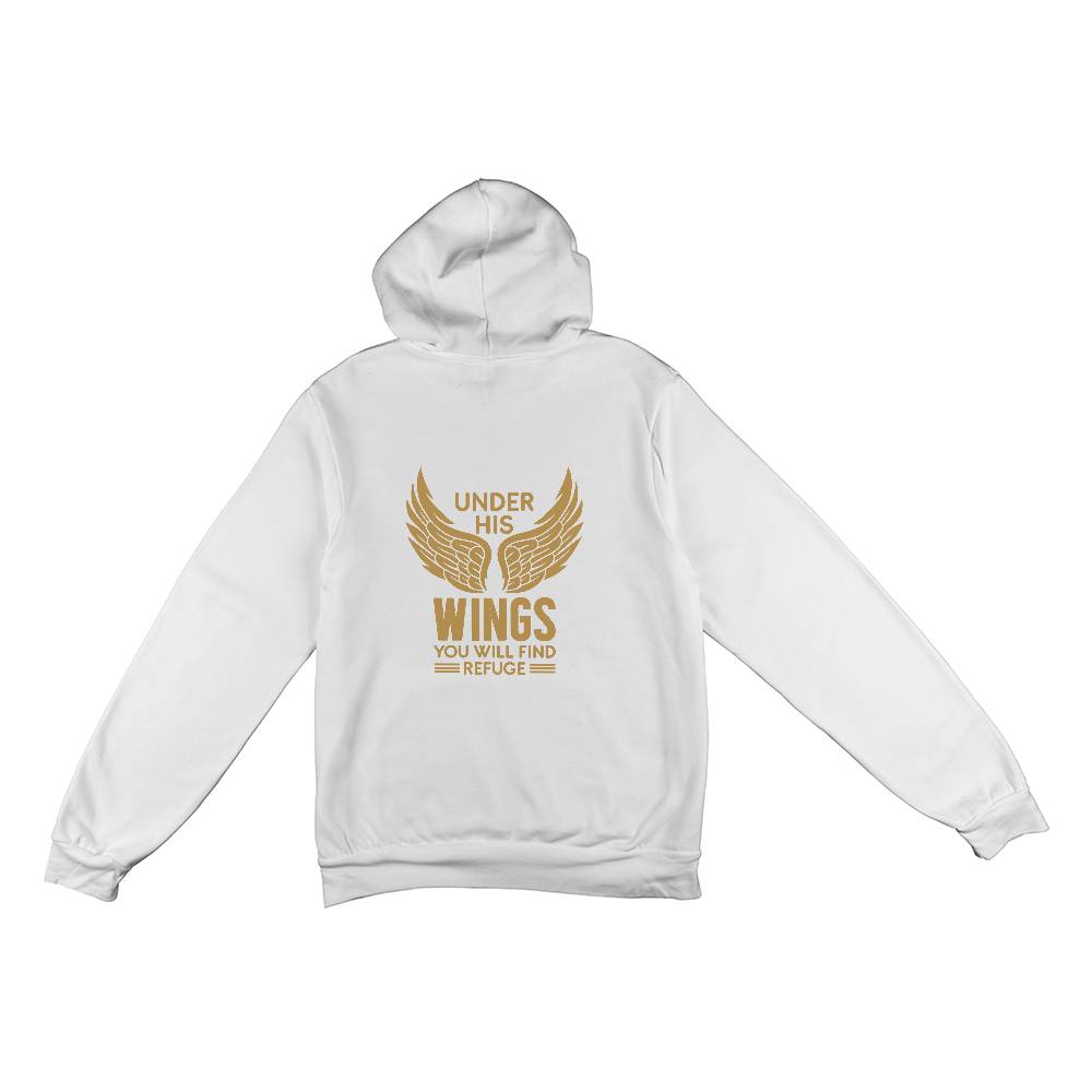 Under His Wings - Pullover Fleece Hoodie