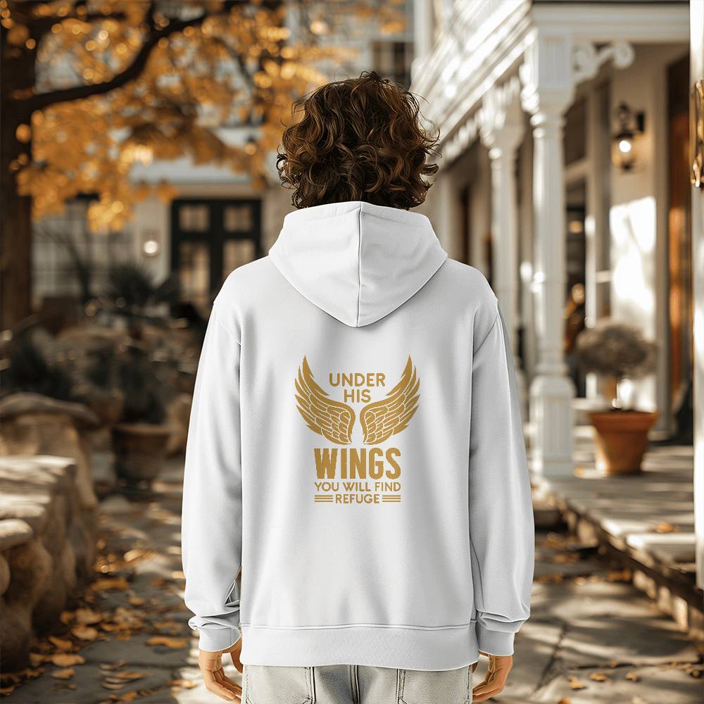 Under His Wings - Pullover Fleece Hoodie