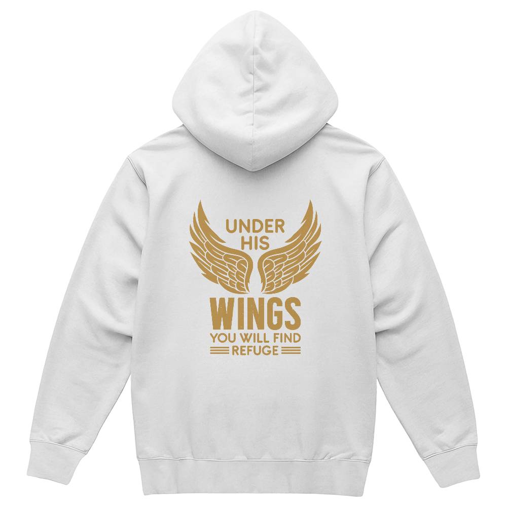 Under His Wings - Pullover Fleece Hoodie