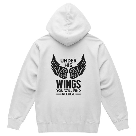 Under His Wings - Pullover Fleece Hoodie