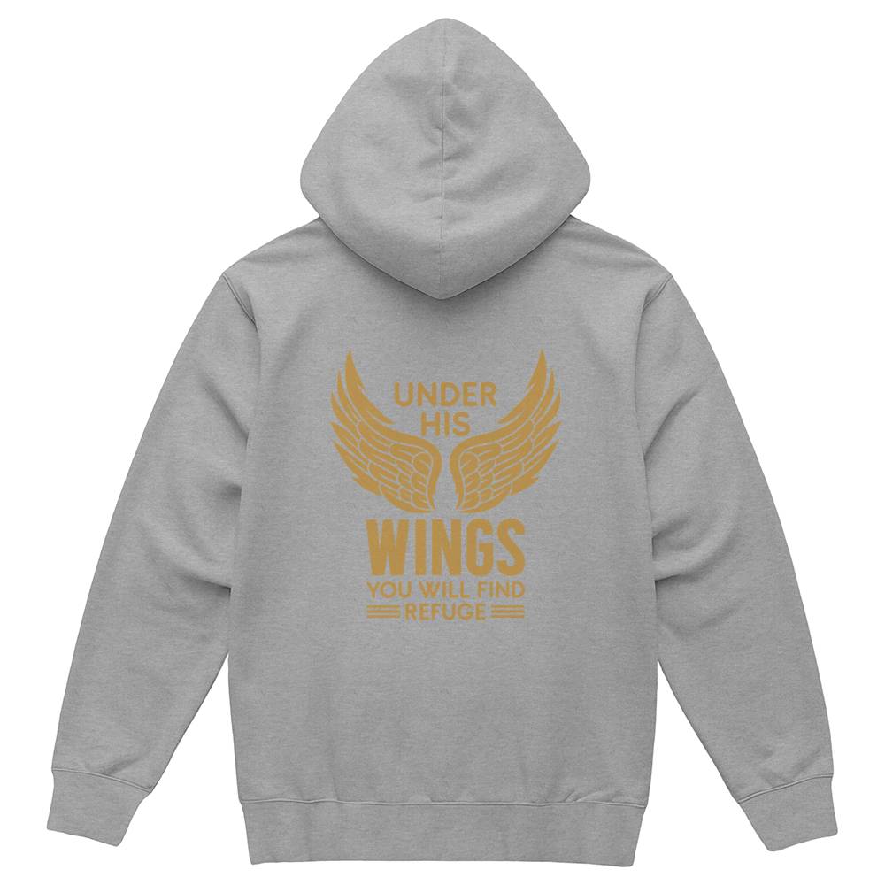 Under His Wings - Pullover Fleece Hoodie