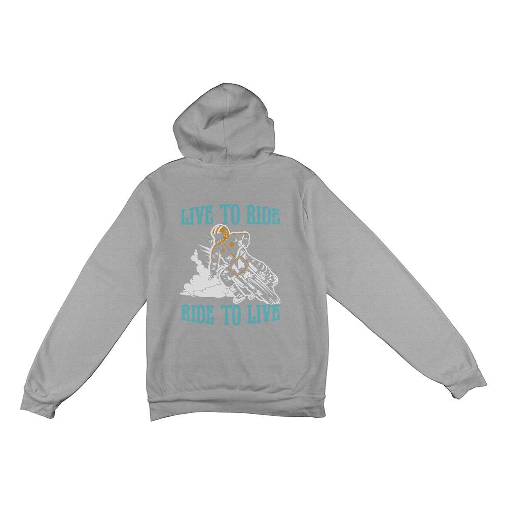 Live to Ride - Pullover Fleece Hoodie