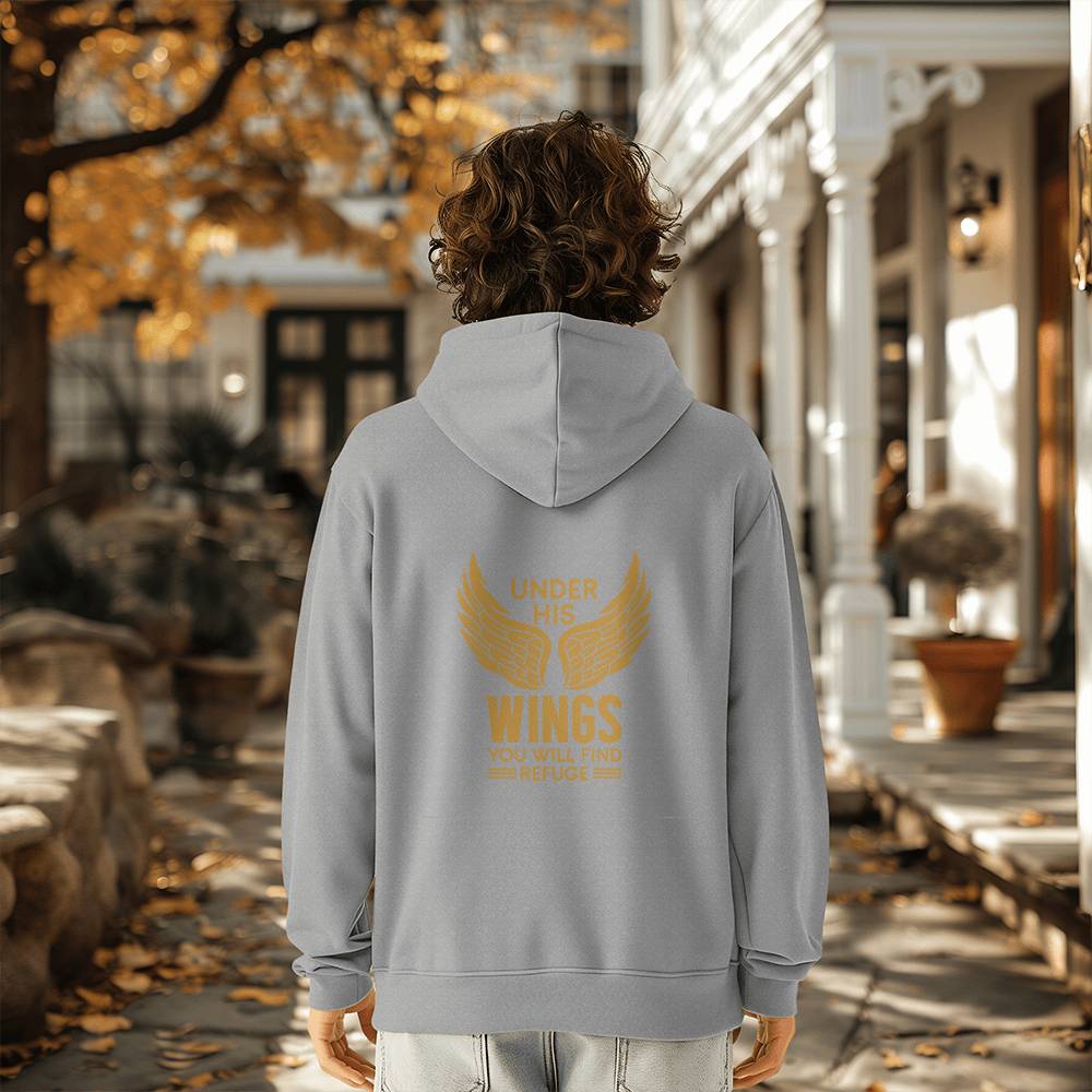 Under His Wings - Pullover Fleece Hoodie