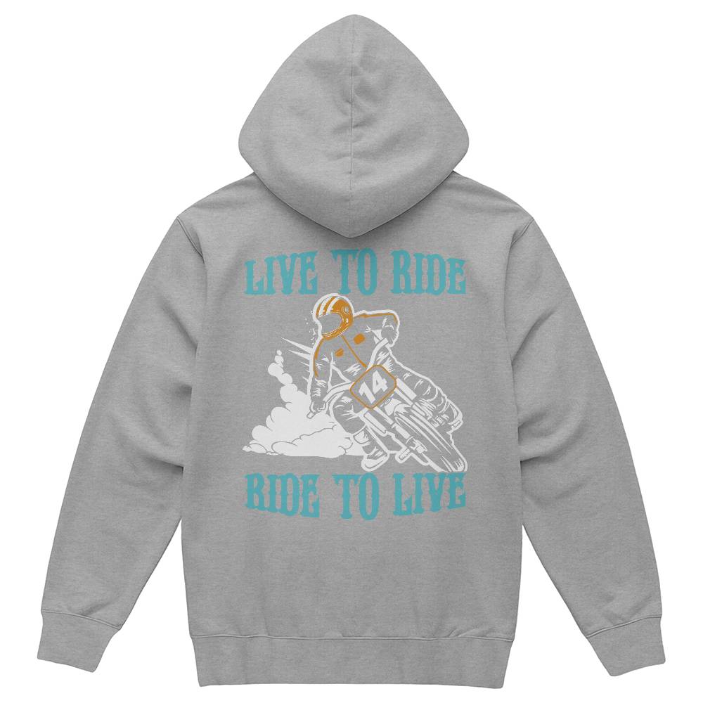 Live to Ride - Pullover Fleece Hoodie