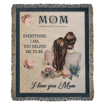 I Love You Mom - Heirloom Woven Blanket