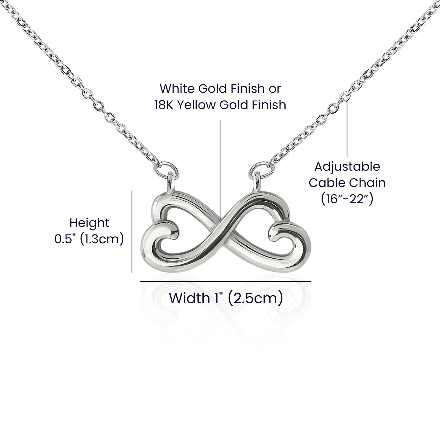 Happy Anniversary - Endless Love Necklace (f/k/a Infinity Hearts Necklace)