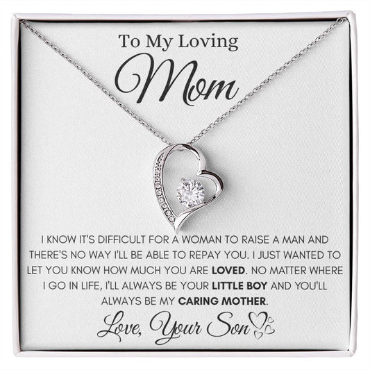 To My Loving Mom - Forever Love Necklace