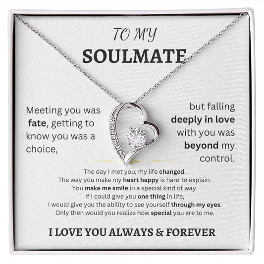 To My Soulmate - Forever Love Necklace