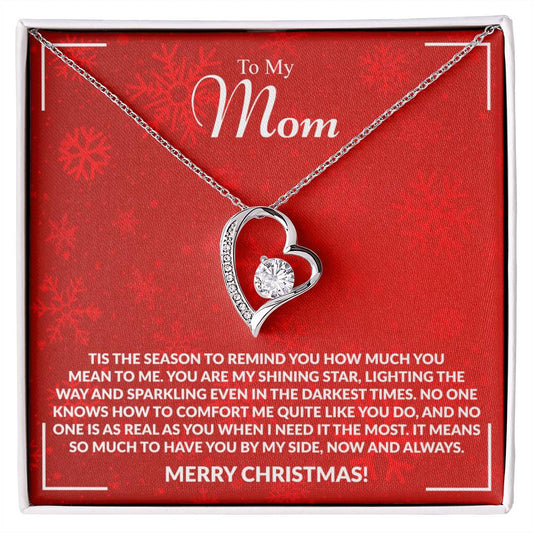 To My Mom - Shining Star - Forever Love Necklace