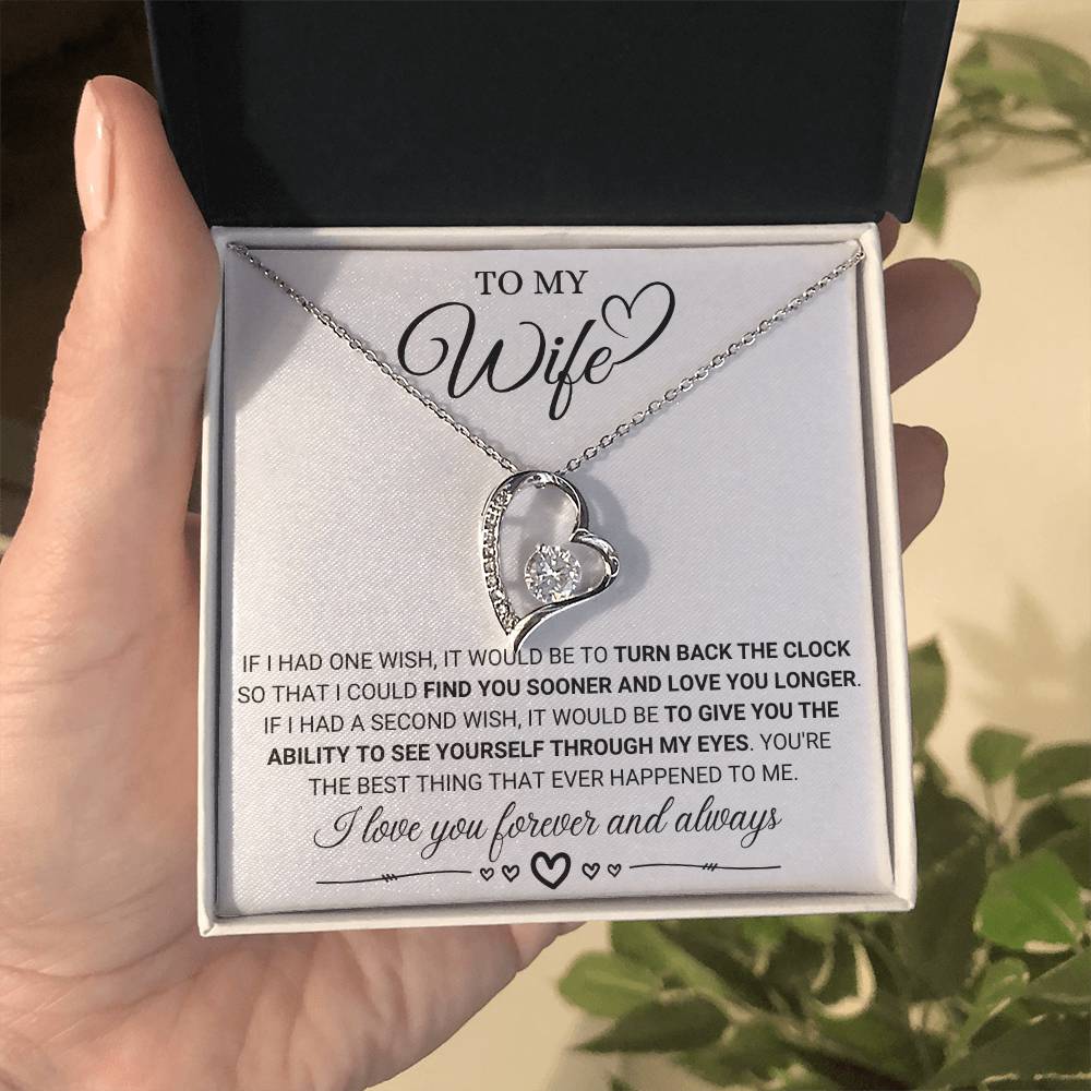 To My Wife - Forever and Always - Forever Love Necklace