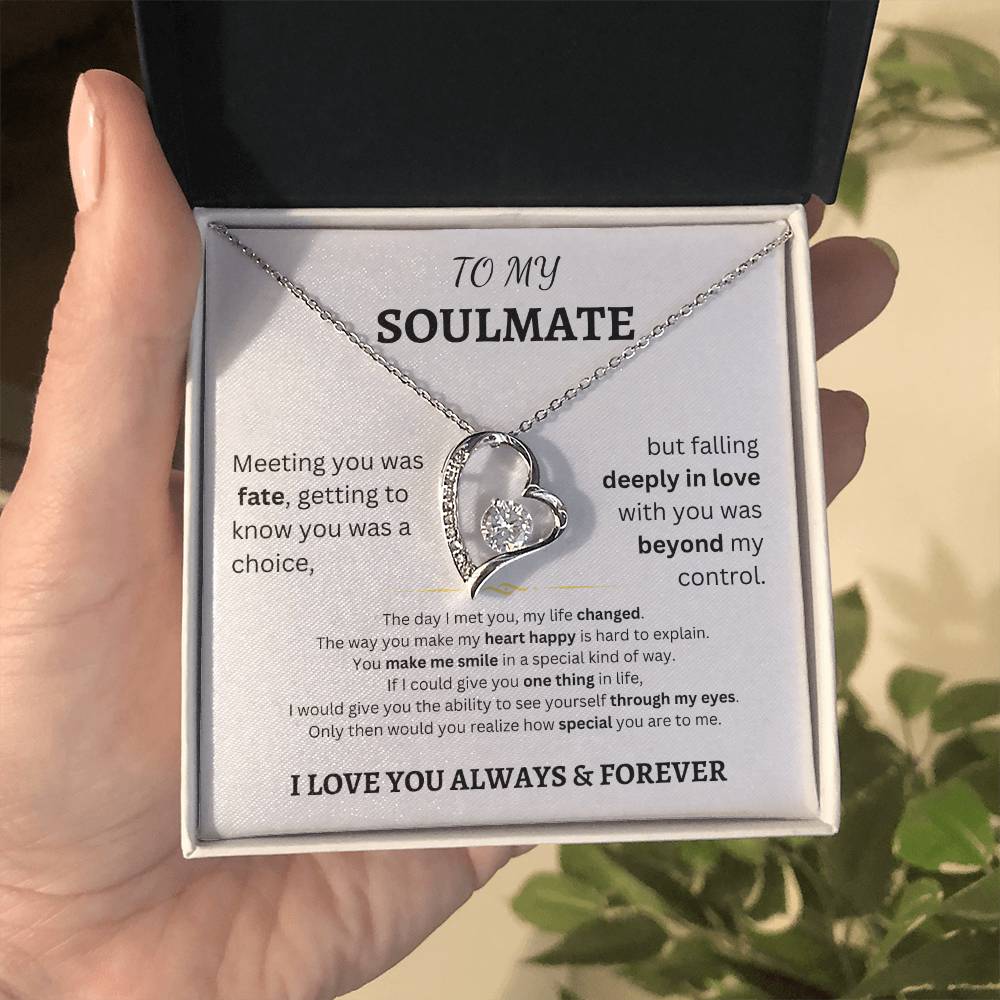 To My Soulmate - Forever Love Necklace