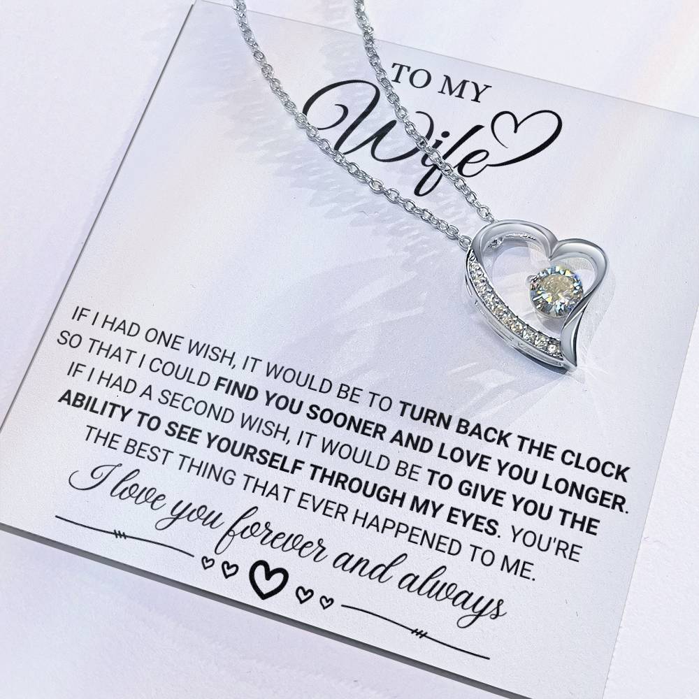 To My Wife - Forever and Always - Forever Love Necklace