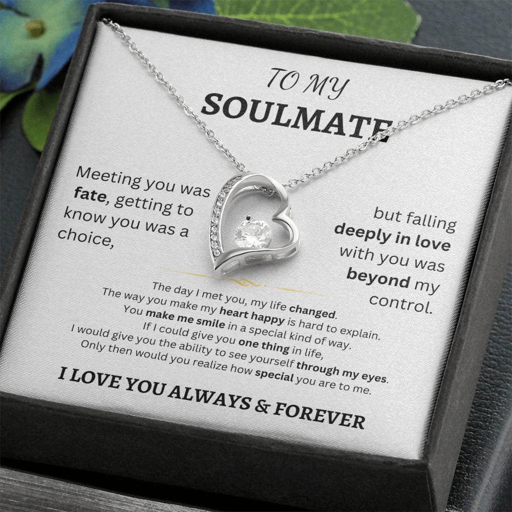 To My Soulmate - Forever Love Necklace