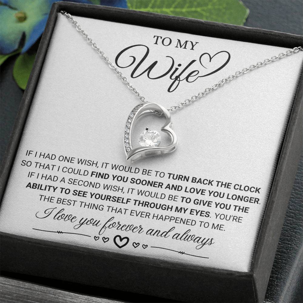 To My Wife - Forever and Always - Forever Love Necklace