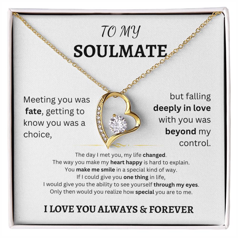 To My Soulmate - Forever Love Necklace