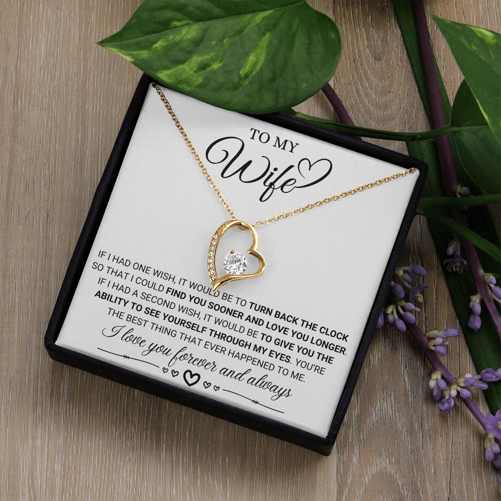 To My Wife - Forever and Always - Forever Love Necklace