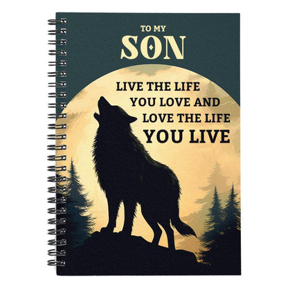 To My Son - Spiral Notebook