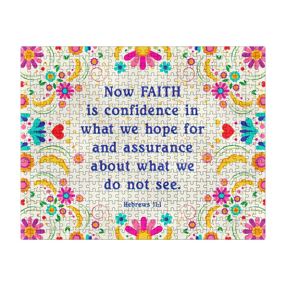 Faith Is Confidence  - High Quality 16" x 20" Puzzle