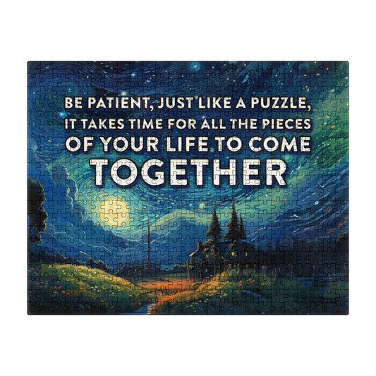 Be Patient Like a Puzzle - High Quality 16" x 20" Puzzle