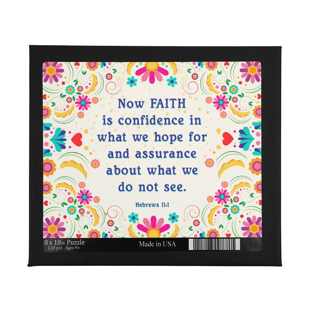 Faith Is Confidence - High Quality 8" x 10" Puzzle