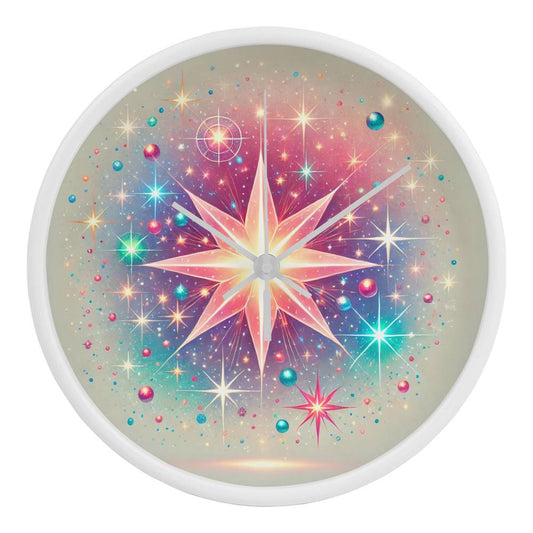 Celestial Star - Wooden Frame 10" Clock