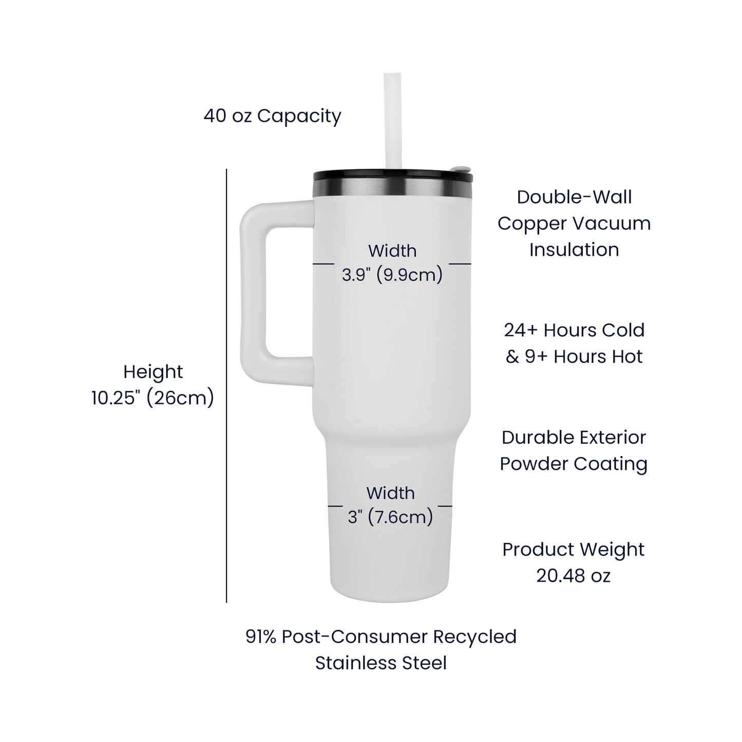 Camping - Pinnacle 40oz Tumbler - Laser engraved