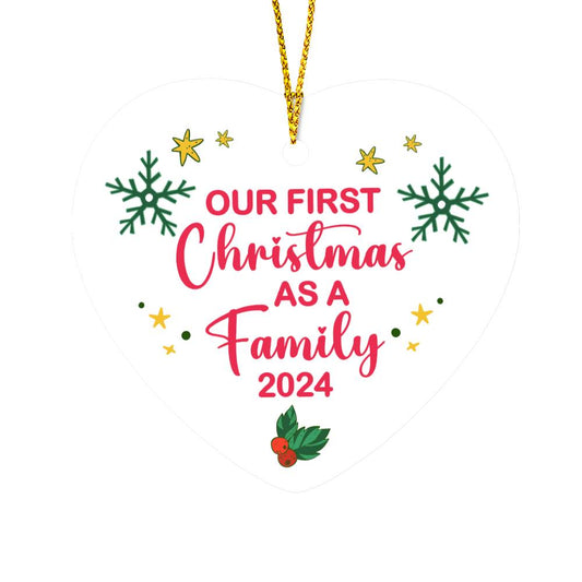 Heart Ornament - Our First Christmas