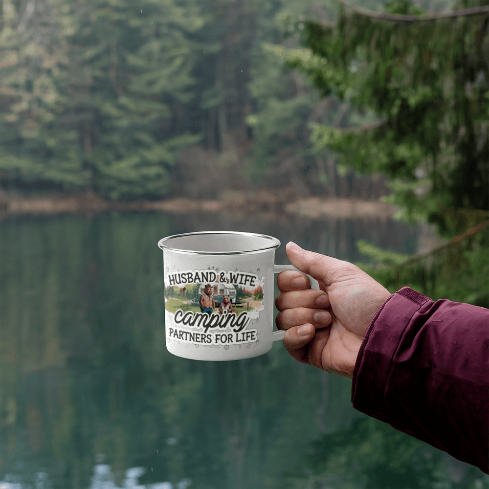 Husband & Wife - High Quality Camping Mug