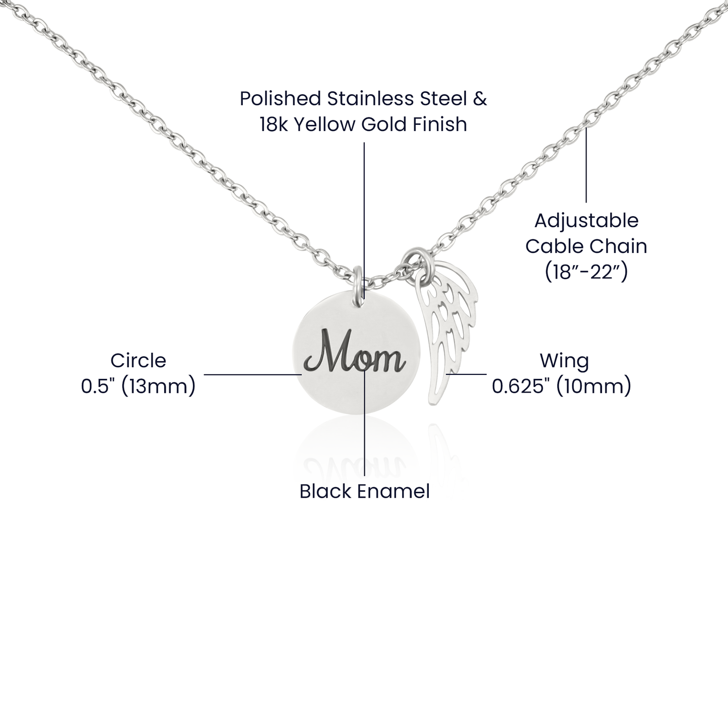 Mom - Heartfelt Memorial Necklace