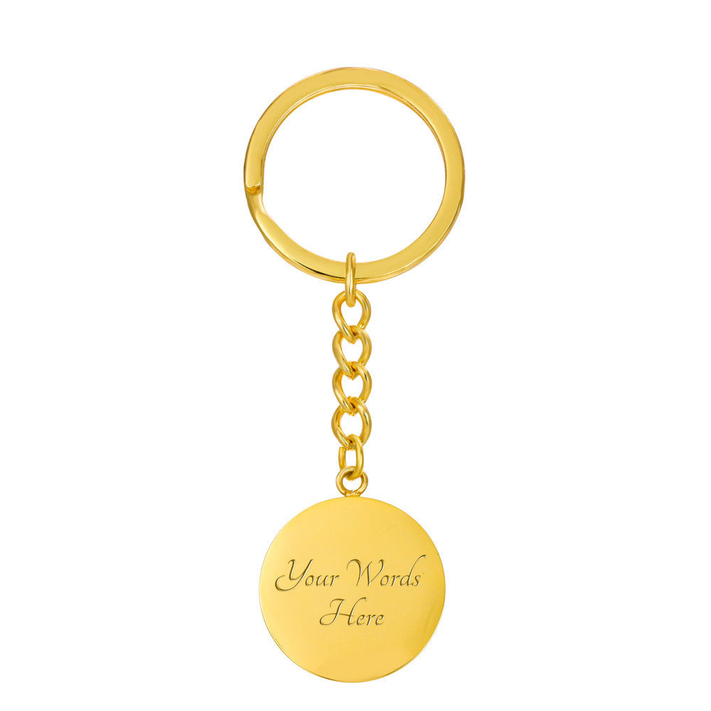 Honey - Graphic Circle Keychain