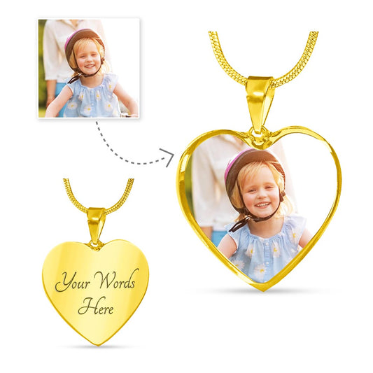 To My Mommy - Buyer Upload Heart Necklace